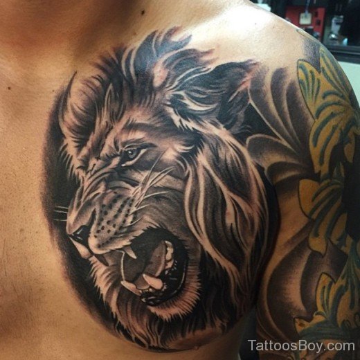 Stylish Lion Tattoo