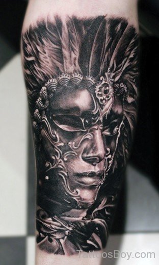 Stylish Mask Tattoo-TB1088