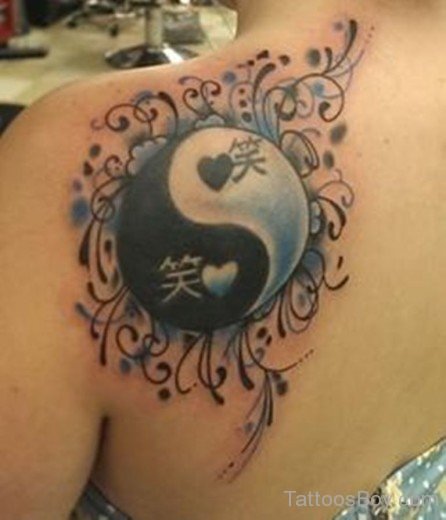 Stylish Yin Yang Tattoo-TB1255