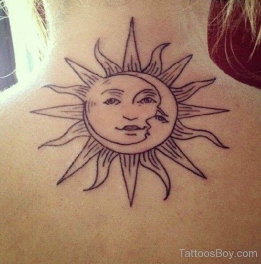 Sun Tattoo Design2-TB1082