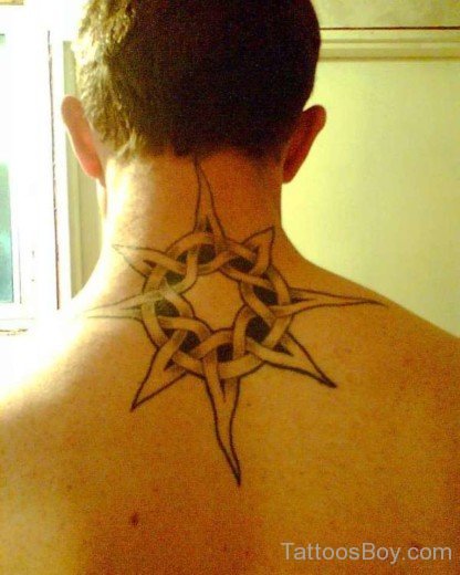 Sun Tattoo on Nape