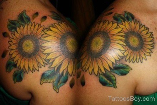 Awesome Sunflower Tattoo 