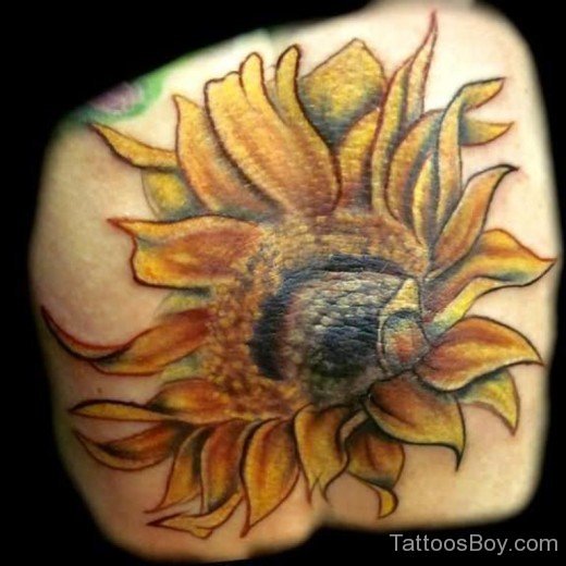 Sunflower Tattoo Design 