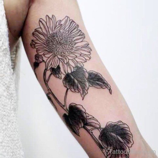 Sunflower Tattoo Design