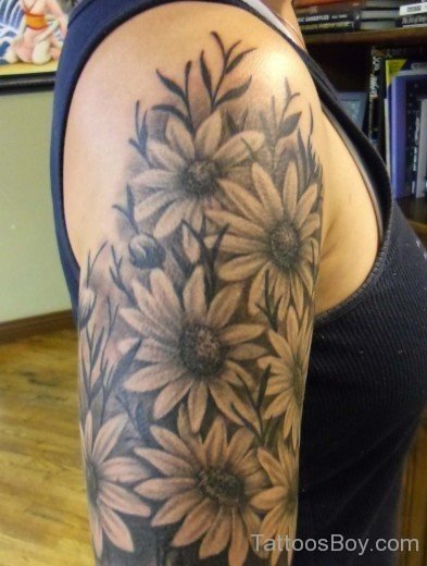 Sunflower Tattoos On Bicep-TB1289
