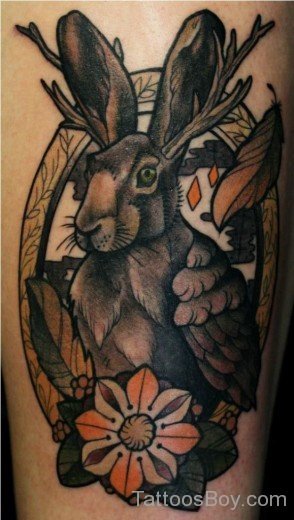 Surrealist Rabbit Tattoo-TB184