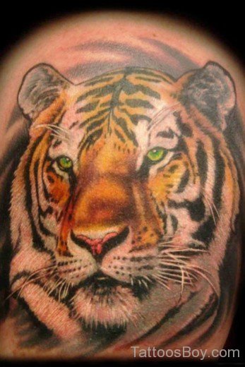 Tiger Face Tattoo Design 7-TB1061