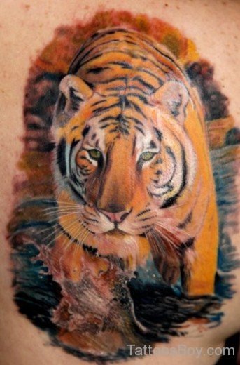 Nice Tiger Tattoo 