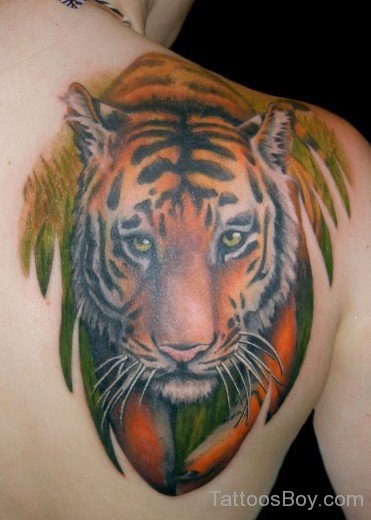 Tiger Tattoo Design On Back 2-Tb130