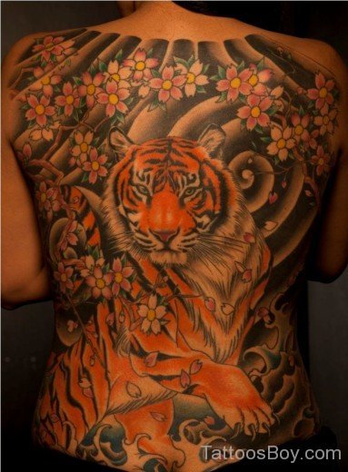 Tiger Tattoo Full Back-Tb135