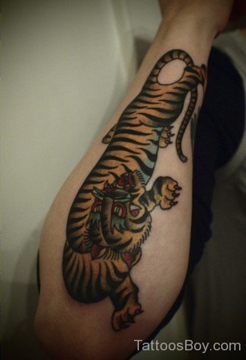 Tiger Tattoo On Arm