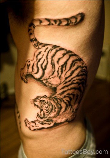 Tiger Tattoo On Rib 3-Tb144