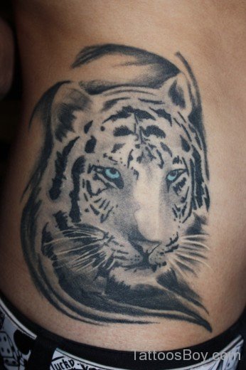 Tiger Tattoo On Stomach