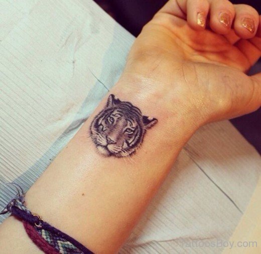 Tiger Tattoo On Wrist-Tb148