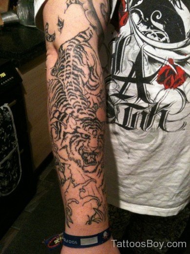 Tiger Tattoo On Arm