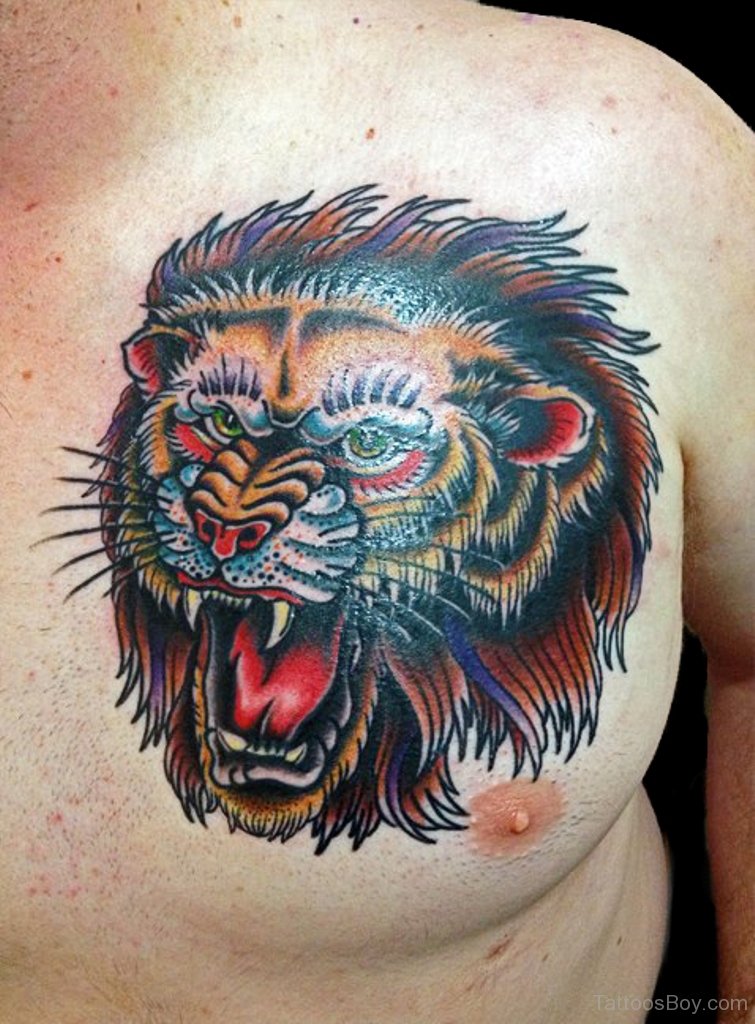 Traditional Lion Head Tattoo | Tattoo Designs, Tattoo Pictures