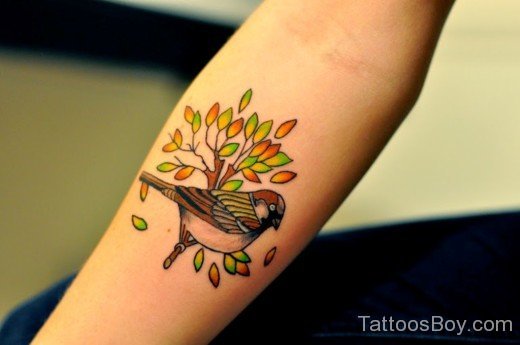 Traditional Sparrow Tattoo-Tb1115