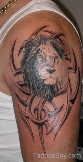 Tribal Lion Tattoo