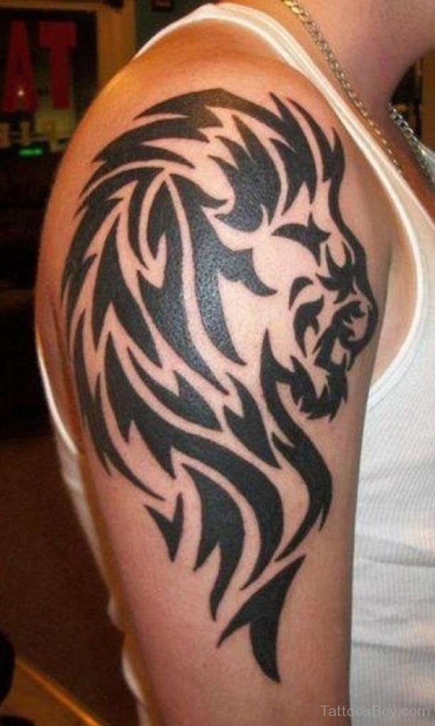 Tribal Lion Tattoo Design - Tattapic®