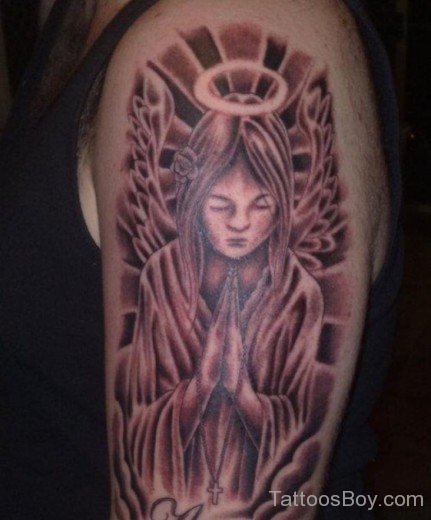 Tribal Memorial Angel Tattoo-TB1092