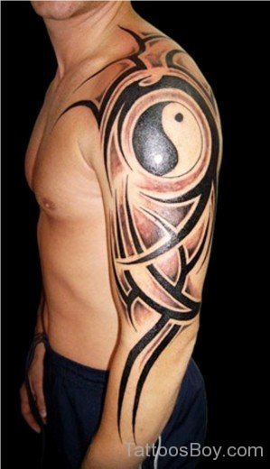 Tribal Yin Yang Tattoo