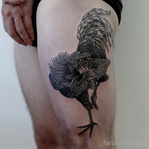 Unique Thigh Tattoo-TB1143