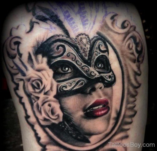 Venetian Mask Tattoo 3-TB1098