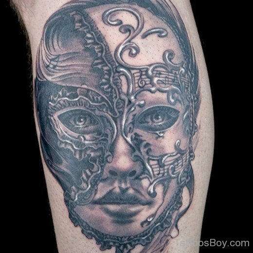 Venetian Mask Tattoo 74-TB1104