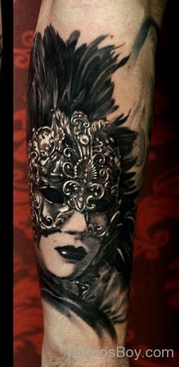 Venetian Mask Tattoo