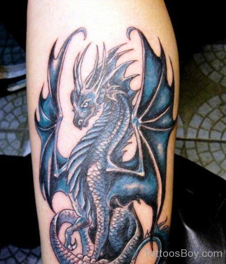 Winged Dragon Tattoo design-TB1431