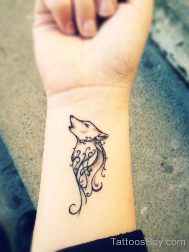 Wolf Tattoo On Wrist