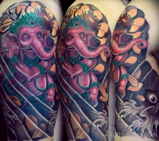 Wonderful Ganesha Tattoo Design-TB1196