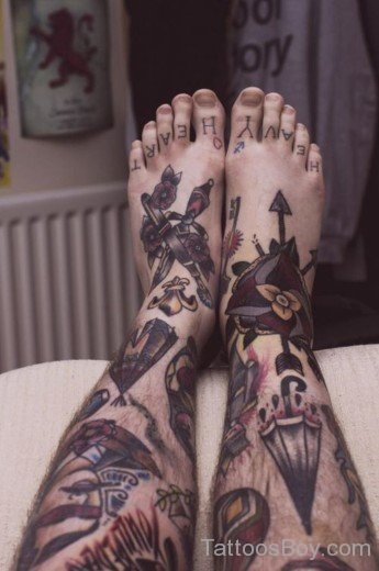 Wonderful Leg Tattoo