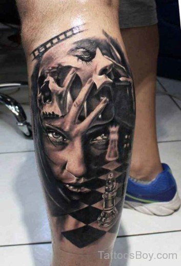 Wonderful Leg Tattoo