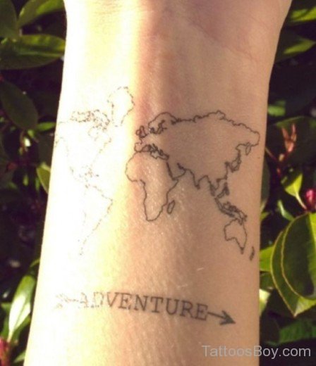 Wonderful Map Tattoo