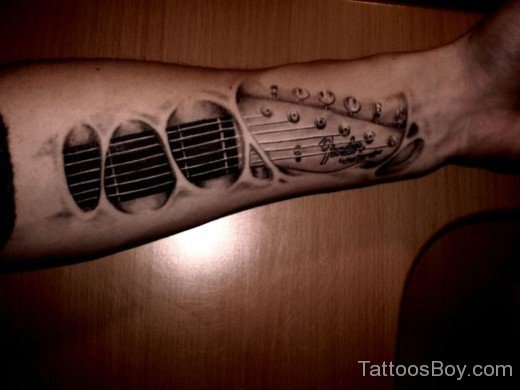 Wonderful Guitar Tattoo