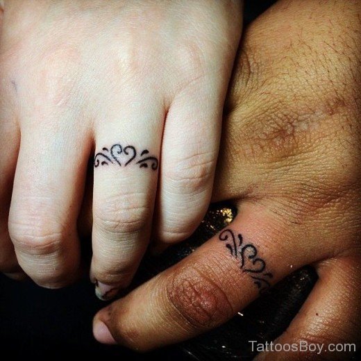 Wonderful  Wedding Ring Tattoo-TB167