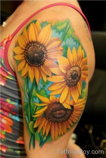Wondrful Sunflower Tattoo-TB1294