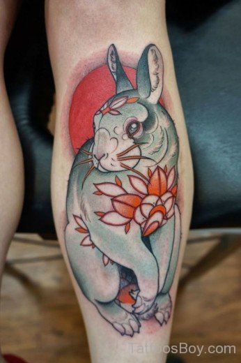 Wondweful Rabbit Tatto On Arm-TB199