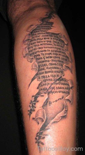 Wording Tattoo