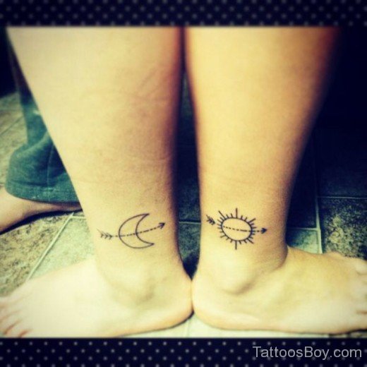 Cool Sun And Moon Tattoo-TB1024