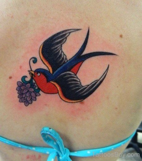 Attractive Swallow Tattoo Design-TB1404