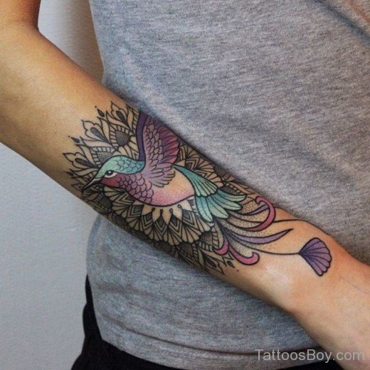 Awesome Bird Tattoo On Arm-TB14005