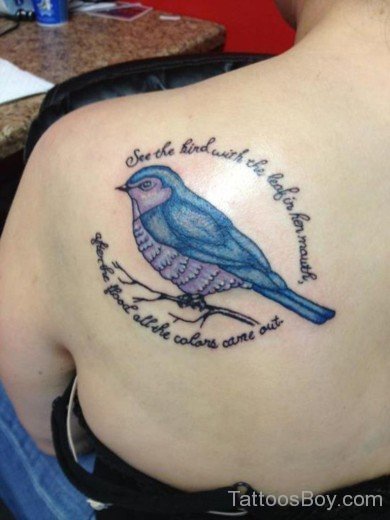 Bird Tattoo On Back