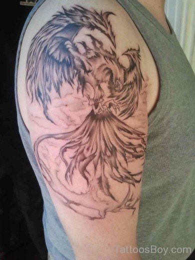 Nice Phoenix Tattoo Design-TB1006