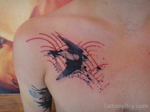 Bird Tattoo Design On Chest 5-TB14015