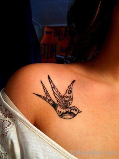 Bird Tattoo On Chest 