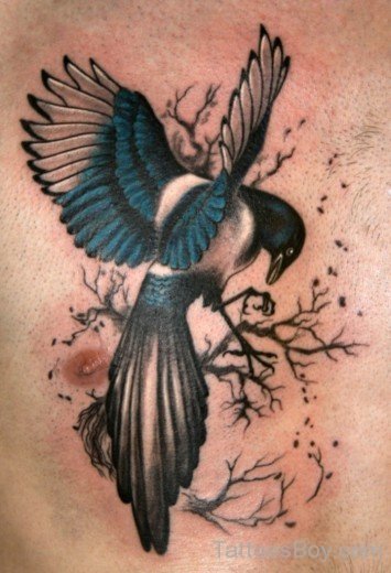 Bird Tattoo Design On Chest-TB14017
