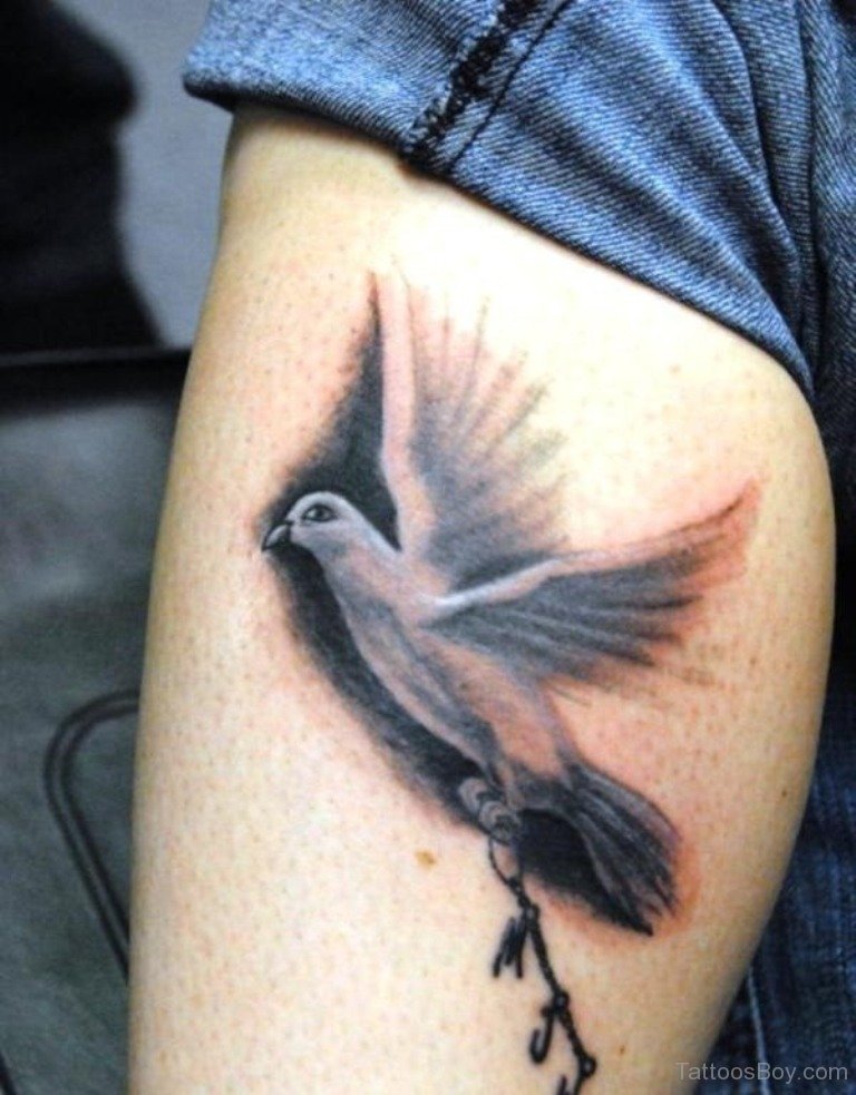 Bird Tattoo Design On Leg.