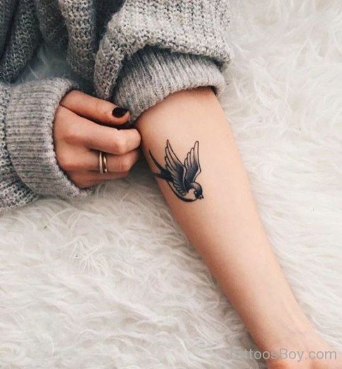 Bird Tattoo On Arm